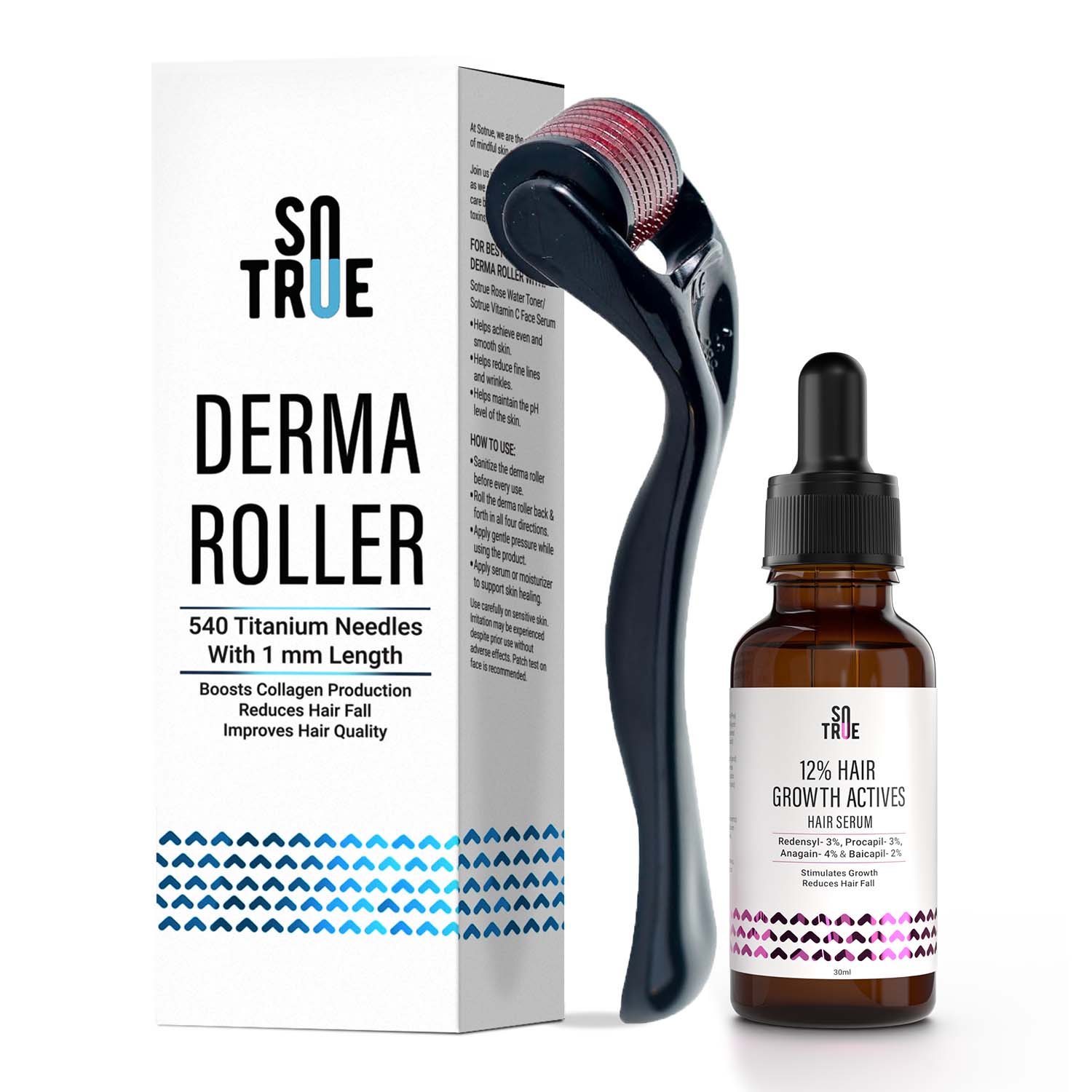 Hair Revival Combo (Hair Growth Serum + Derma Roller 1mm)