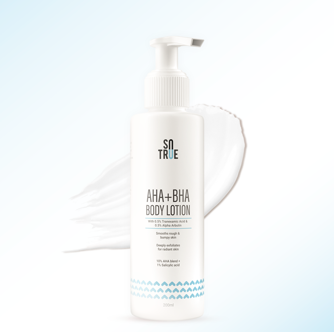 AHA + BHA Body Lotion | Exfoliates, Hydrates & Brightens Skin | 200Ml