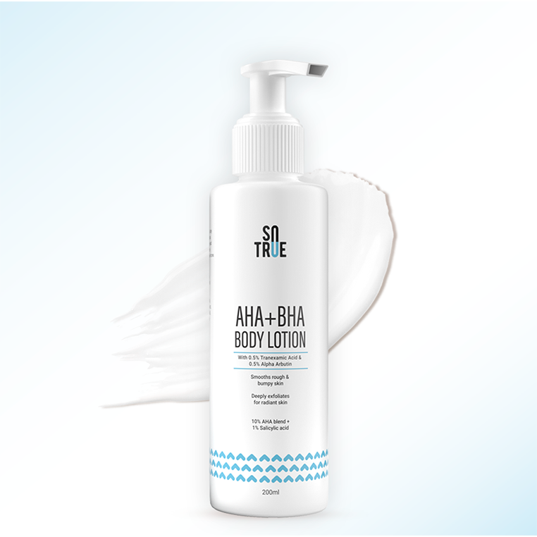 AHA + BHA Body Lotion | Exfoliates, Hydrates & Brightens Skin | 200Ml